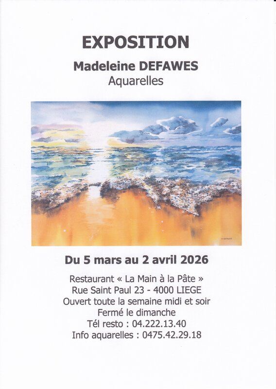 Expositions Exposition d aquarelles