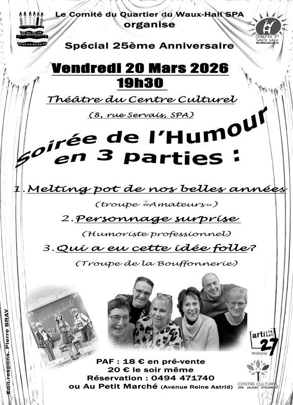 Spectacles Soirée l’humour