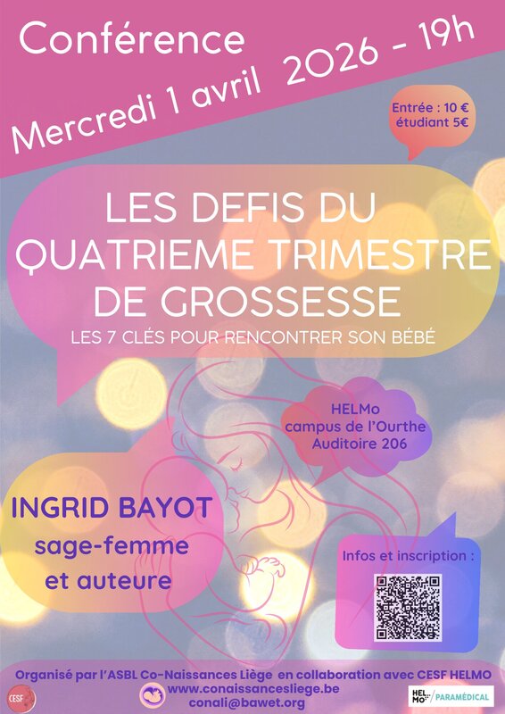 Conférences Les défis quatrième trimestre grossesse I. Bayot