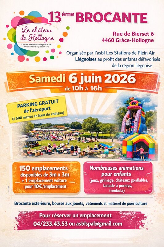  13ème brocante château Hollogne