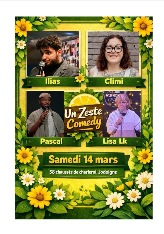 Spectacles Un Zeste d’Été vous invite Zeste Comedy 