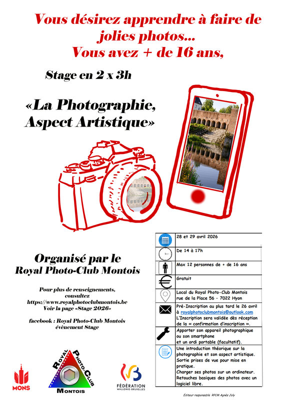 Stages,cours Stage. photographiqe, Aspect Artistique 