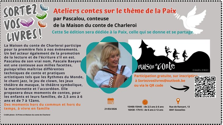 Spectacles Atelier conte la Maison conte Charleroi