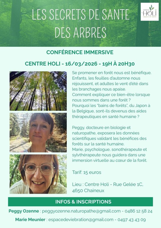 Conférences Les secrets Santé Arbres
