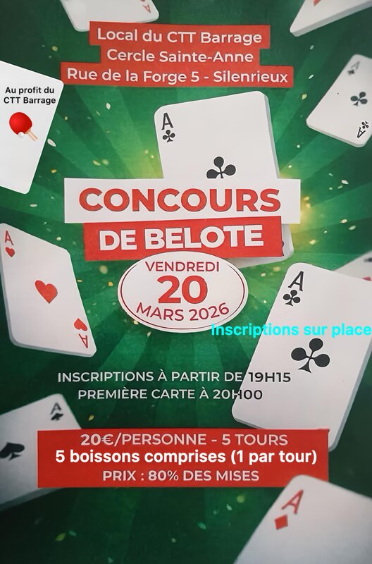 Loisirs Concours belote