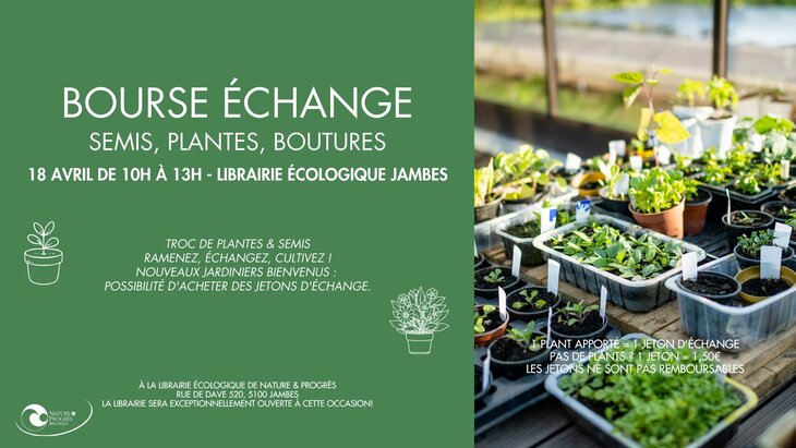 Loisirs Bourse échange : semis, plantes, boutures