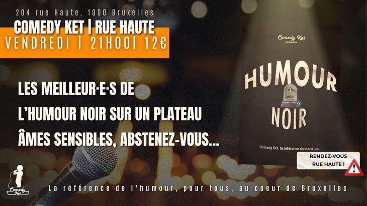 Spectacles Plateau Humour Noir