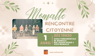 Conférences Rencontre citoyenne - Momalle