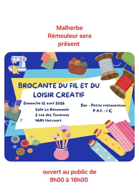 Loisirs Brocante fil du loisir créatif