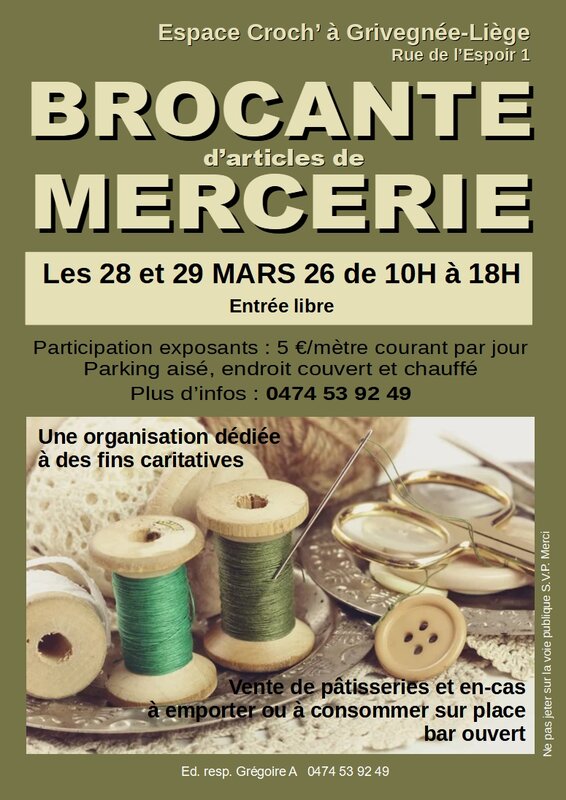  Brocante d articles mercerie