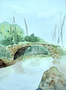 Stages,cours Initiation l’aquarelle Travailler différents plans d’un paysage