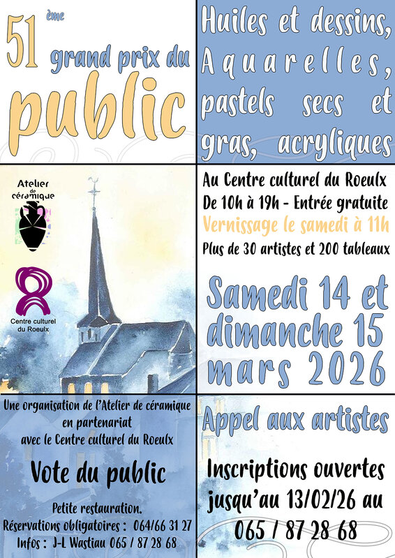 Expositions Exposition-Concours, 51ème Grand prix public peinture