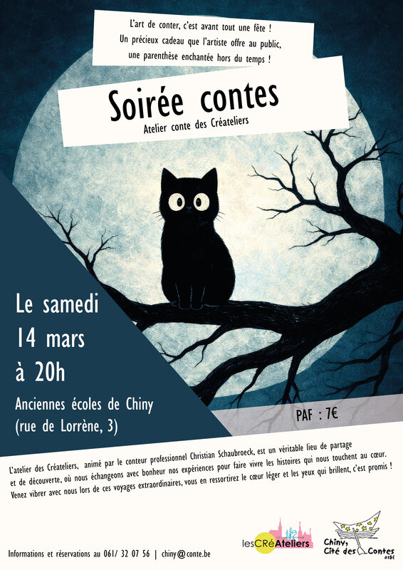 Spectacles Soirée contes - Atelier conte Créateliers