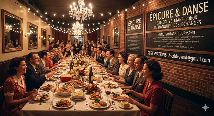 Soirées Épicure & Danse : banquet échanges