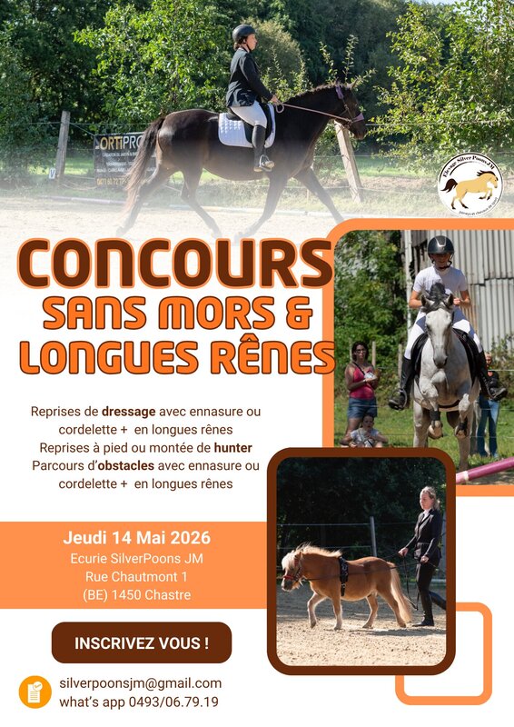 Stages,cours Concours sans mors de longues rênes