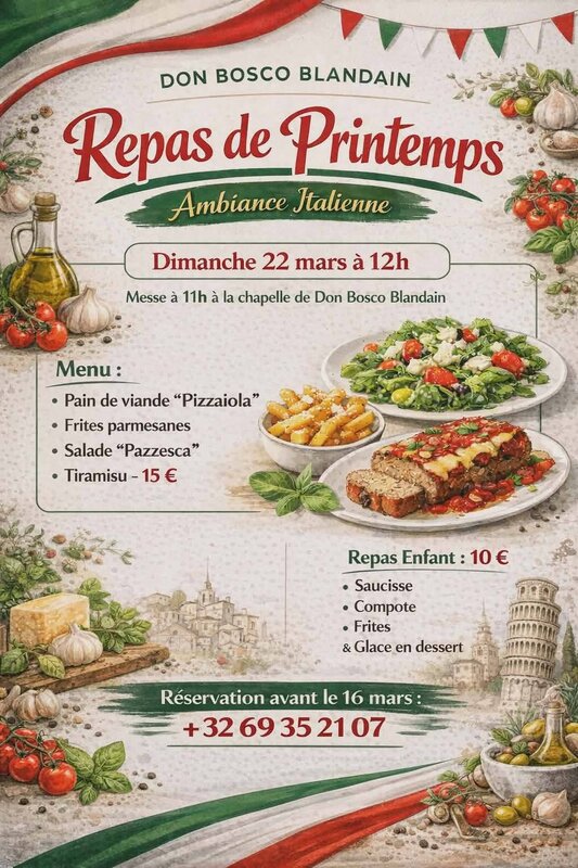 Loisirs Repas Printemps