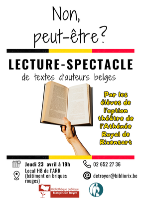Spectacles Non, peut-être ? Lecture - spectacle