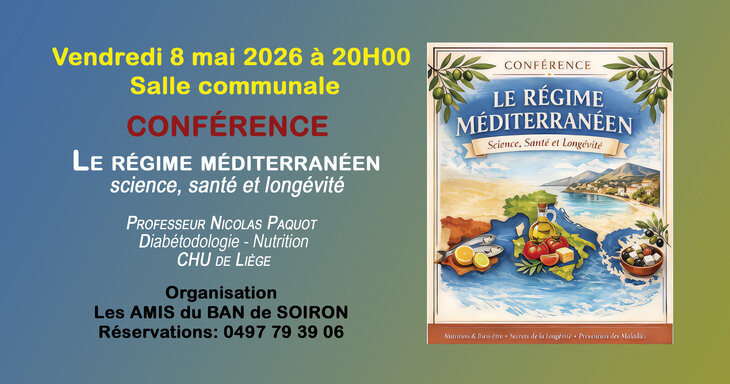 Conférences Le Régime Méditerranéen le Professeur Nicolas Paquot