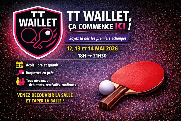 Stages,cours Stage découverte Tennis Table