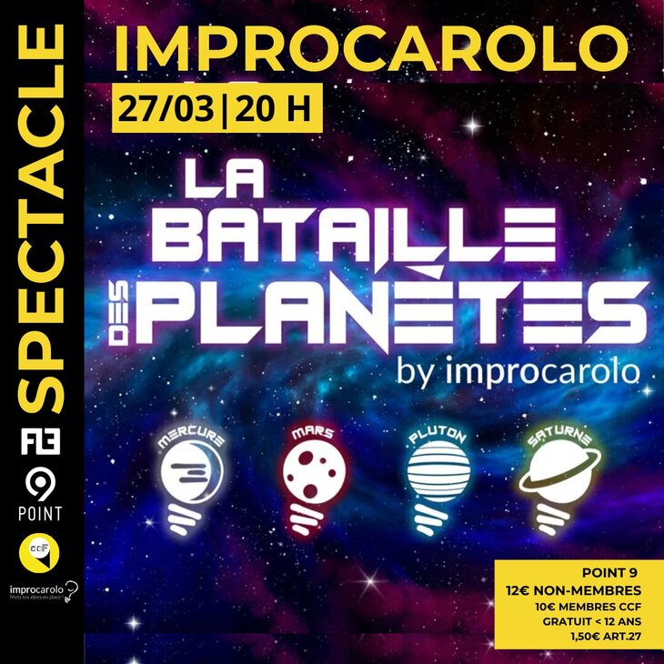 Spectacles Improcarolo | Bataille Planètes