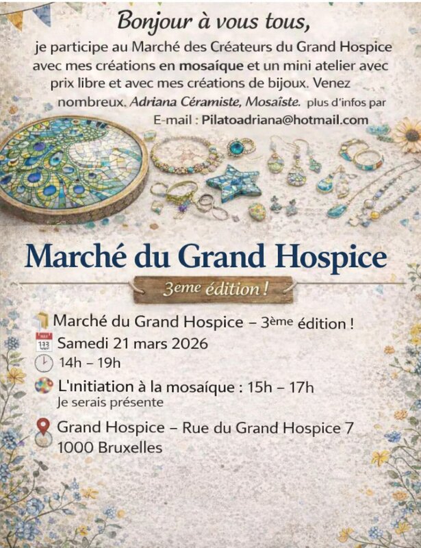 Stages,cours Initiation la mosaïque