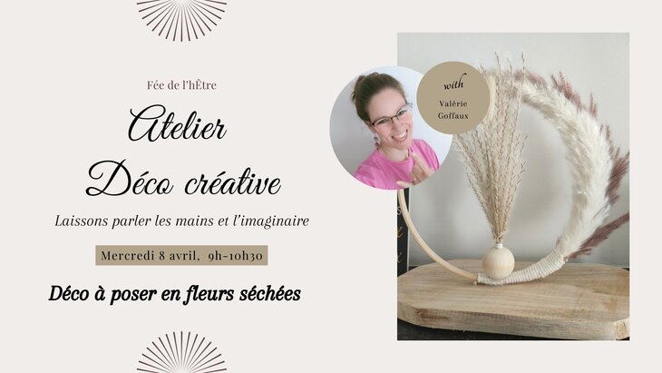 Stages,cours Atelier créatif - Déco poser fleurs séchées