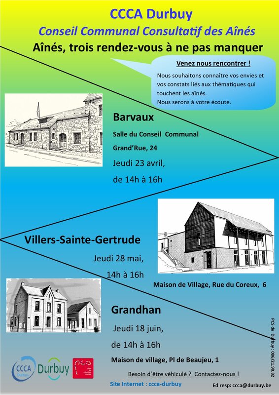 Loisirs Rencontres Ccca avec aînés la commune