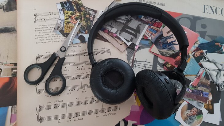 Stages,cours Atelier collage musique (FR-NL-EN)