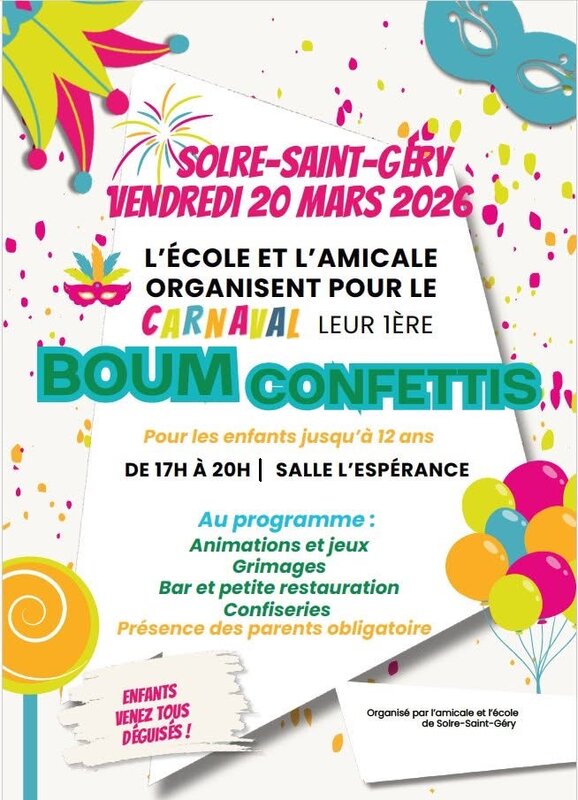 Loisirs Boum confettis