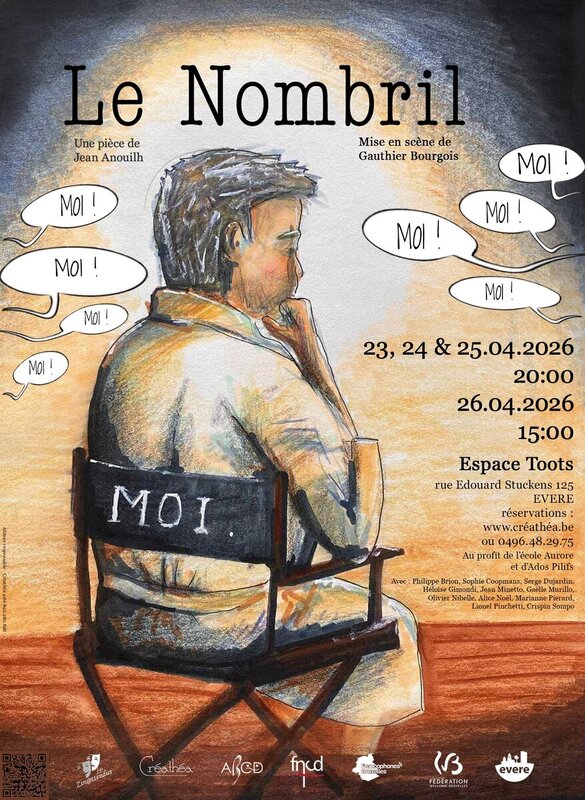 Spectacles Le Nombril Jean Anouilh Les Zinattendus mise scène Gauthier Bourgois