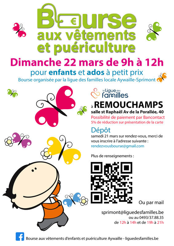 Loisirs Bourse vêtements pour bébés, enfants adolescents puériculture