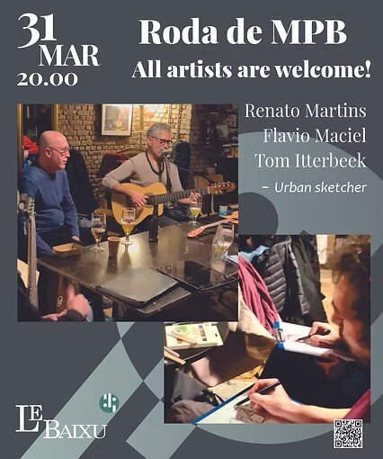 Concerts Roda musique brésilienne, tous dessinateurs sont bienvenus