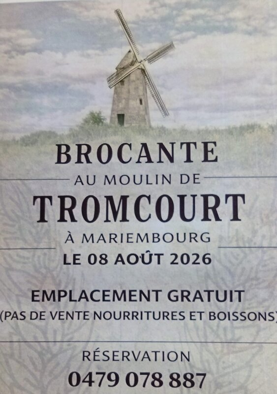  Brocante moulin Tromcourt