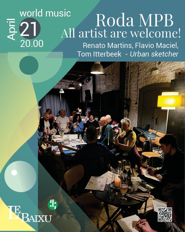 Concerts Roda musique brésilienne, tous dessinateurs sont bienvenus