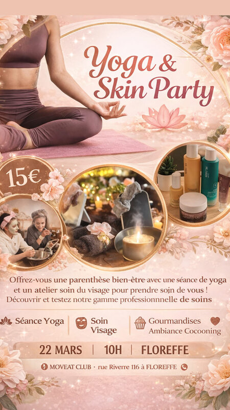 Stages,cours Séance Yoga + atelier soin visage