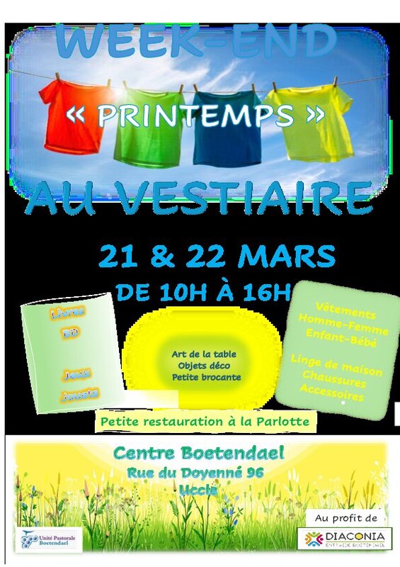 Vente spécial printemps au Vestiaire petite brocante