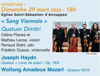 Concerts Concert Sang Viennois Quatuor Dimitri