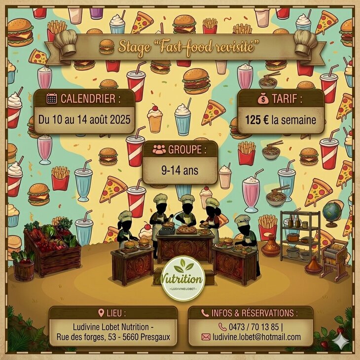 Stages,cours Stage Fast-food revisité