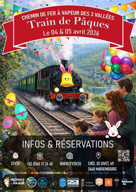 Loisirs Train vapeur Pâques