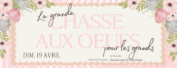 Loisirs La grande chasse oeufs pour adultes
