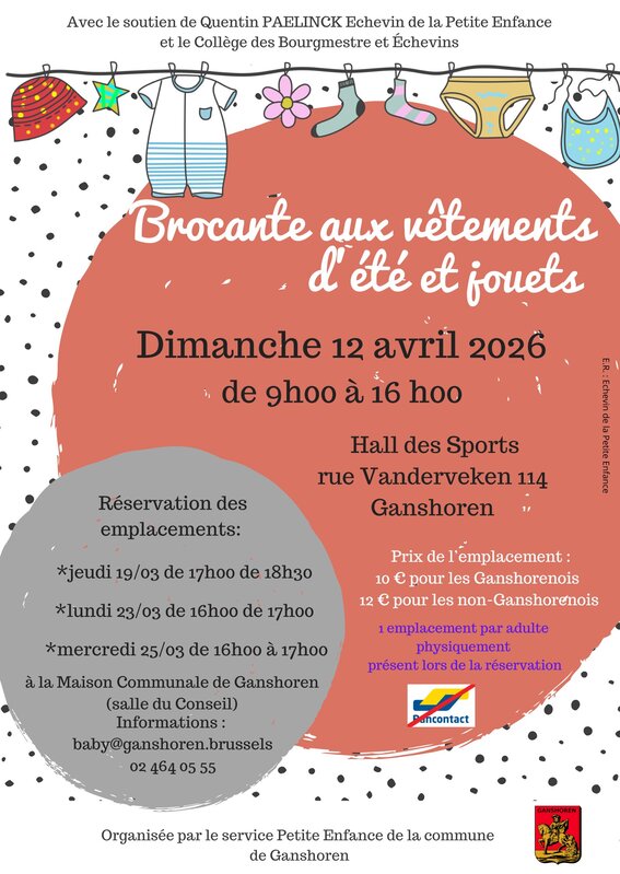  Brocante vêtements d enfants d été jouets