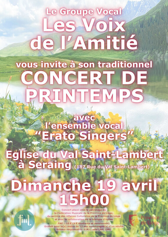 Concerts Concert Printemps Voix l Amitié