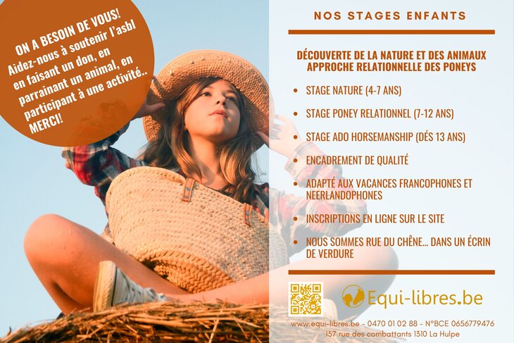 Stages,cours Stage nature & stage poney relationnel