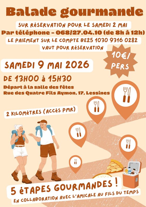 Loisirs Balade gourmande  Résidence René Magritte 