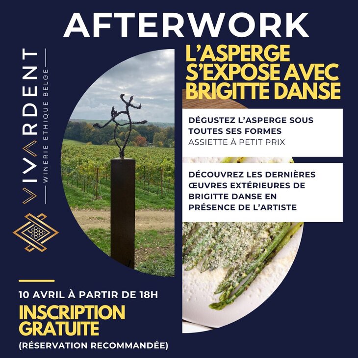 Soirées Afterwork  L’asperge s’expose avec Brigitte Danse 