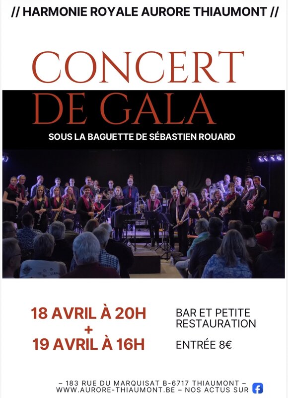 Concerts Concert Gala l’Harmonie Royale Aurore Thiaumont