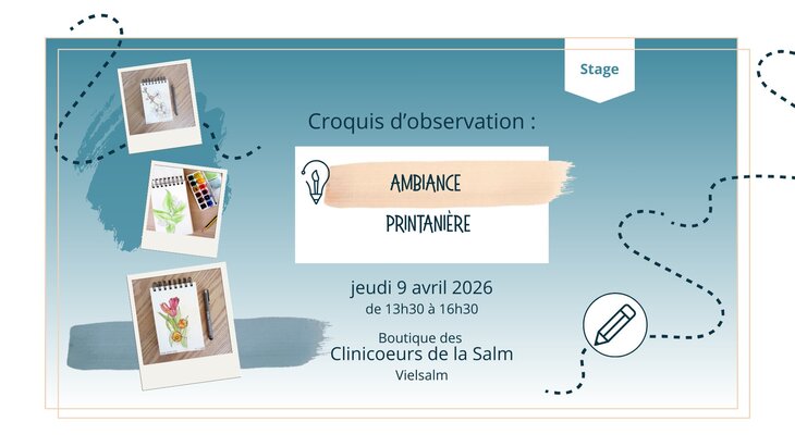 Stages,cours Stage croquis d observation | Ambiance printanière