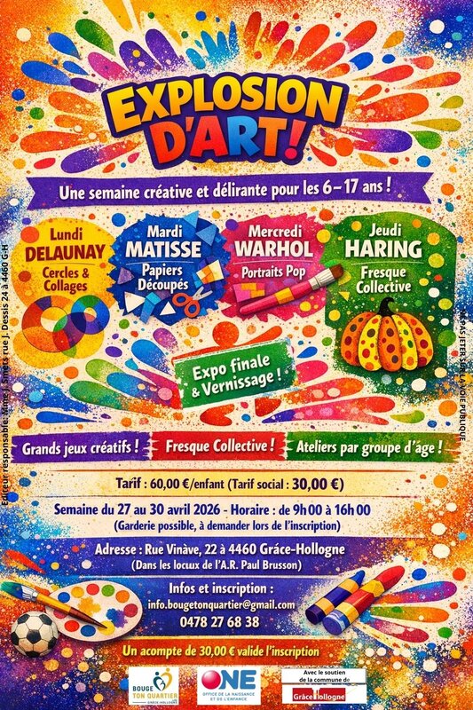 Stages,cours Stage  Explosion d art ! 