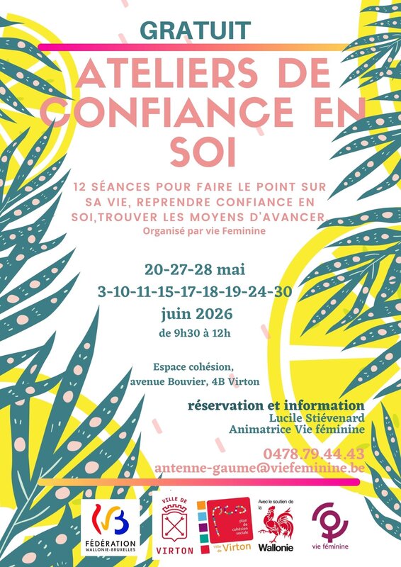 Stages,cours Ateliers confiance soi