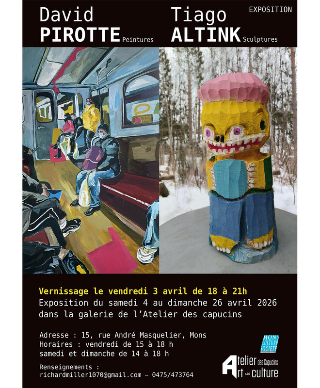 Expositions Exposition David Pirotte (peinture) / Tiago Altink (sculpture)
